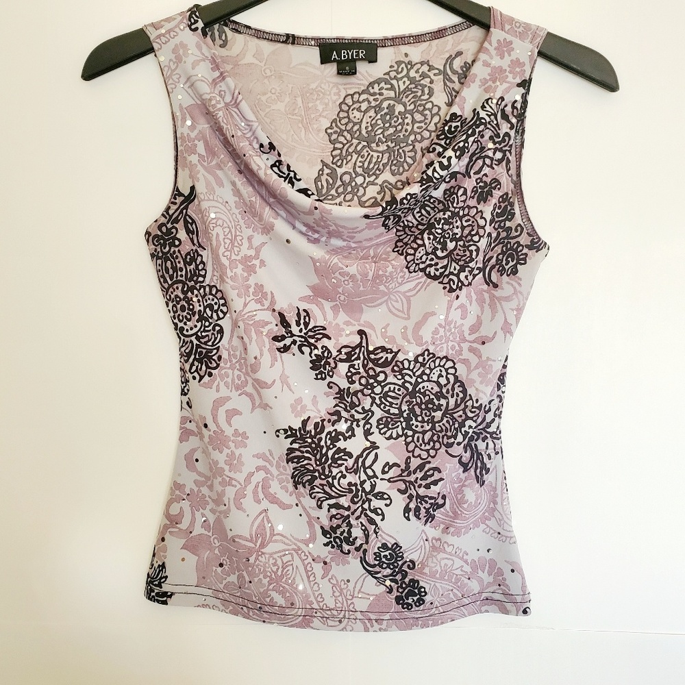 A. Byer Scoop Neck Blouse Career